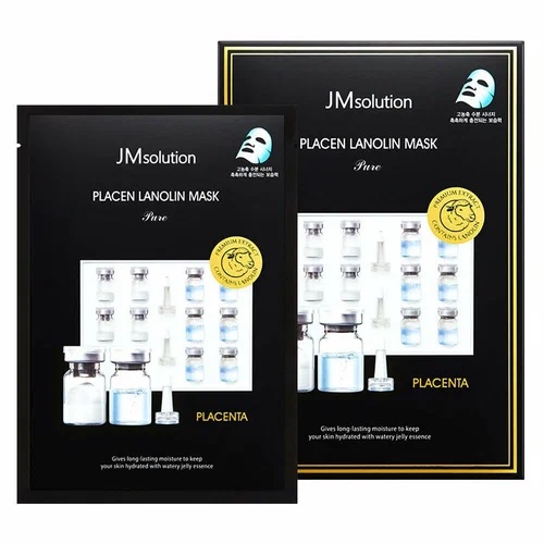 JM SOLUTION PLACEN LANOLIN MASK PURE Антивозрастная плацентарная маска с ланолином