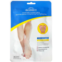 JIGOTT VITA SOLUTION12 BRIGHTENING FOOT PEELING PACK Увлажняющие отшелушивающие пиллинг-носочки