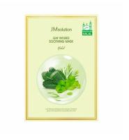 JM SOLUTION INFUSED LEAF SOOTHING MASK HALAL Успокаивающая маска с экстрактом зеленых листьев