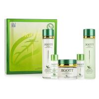 JIGOTT WELL-BEING GREEN TEA SKIN CARE 3SET Набор для лица с зеленым чаем