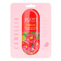 JIGOTT REAL AMPOULE MASK CAMELLIA Тканевая маска для лица с экстрактом камеллии