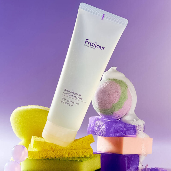 Fraijour Retin-Collagen 3D Core Cleansing Foam Увлажняющая пенка для умывания с коллагеном 