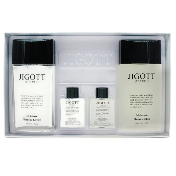 JIGOTT MOISTURE HOMME SKIN CARE 2SET Увлажняющий мужской набор для лица