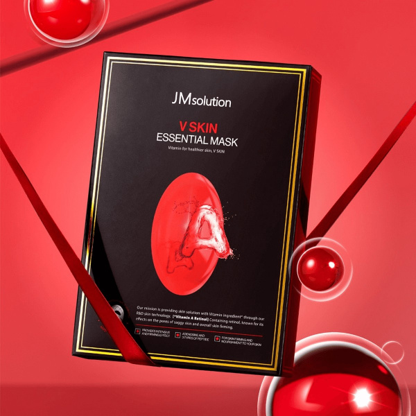 JM SOLUTION V SKIN ESSENTIAL MASK VITAMIN A Тканевая маска в витамином А