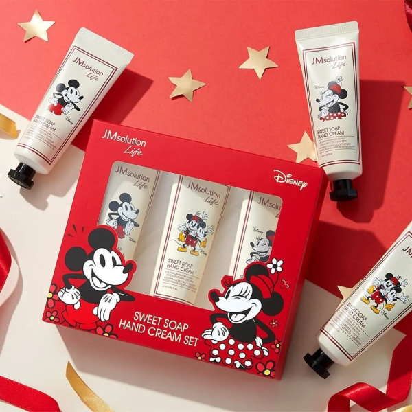 JM SOLUTION LIFE DISNEY SWEET SOAP HAND CREAM SET Крем для рук Душистое Мыло (Минни) набор