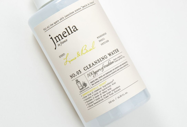 JMELLA IN FRANCE LIME & BASIL CLEANSING WATER Мицеллярная вода «Лайм и Базилик»