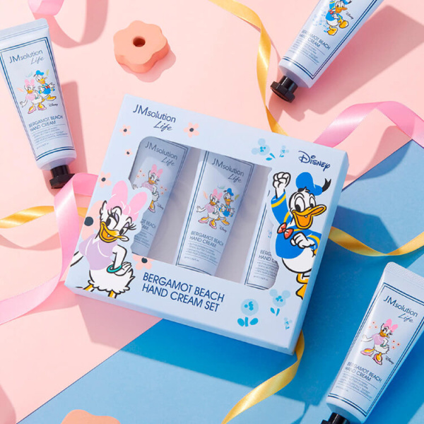 JM SOLUTION LIFE DISNEY BERGAMOT BEACH HAND CREAM SET Крем для рук Бергамот (Дональд Дак) набор