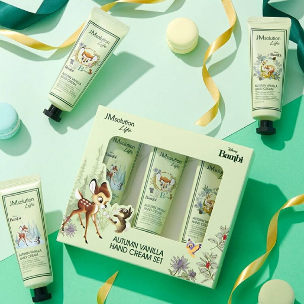 JM SOLUTION LIFE DISNEYAUTUMN VANILLA HAND CREAM SET Крем для рук Ванильная Осень (Бамби) набор